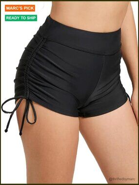 High Waisted Swim Shorts Board Shorts Bathing Suit Bottoms Tummy Control with